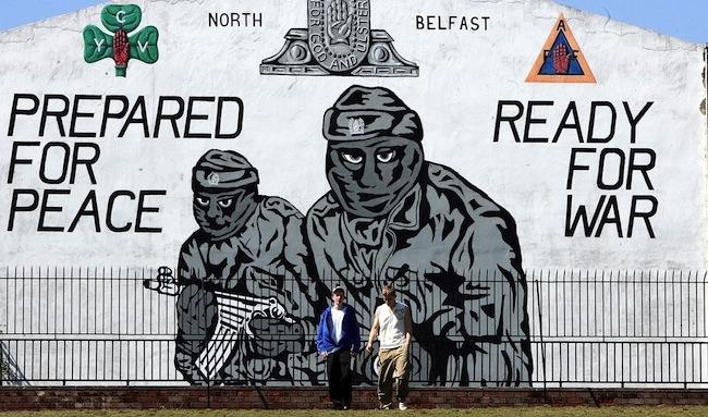 A loyalist mural in Belfast