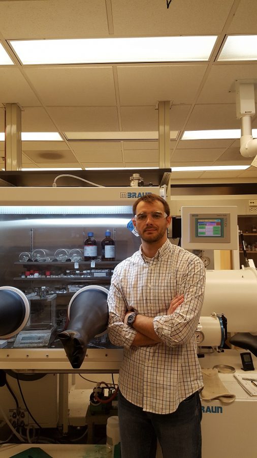 Abe in his lab at Georgia Tech.